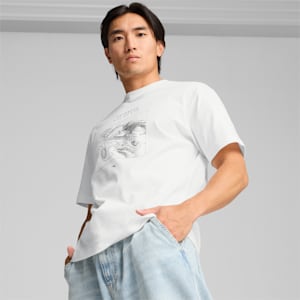 GRAPHICS "Autobahn" Men's Relaxed Fit Tee, PUMA White, extralarge-IND